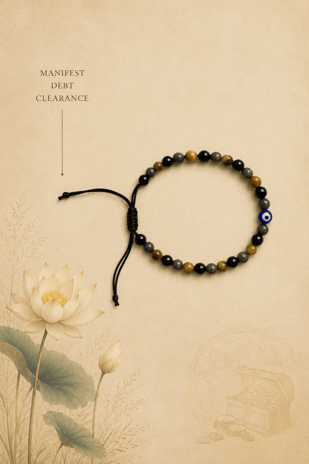 Debt Clearance Manifestation Bracelet