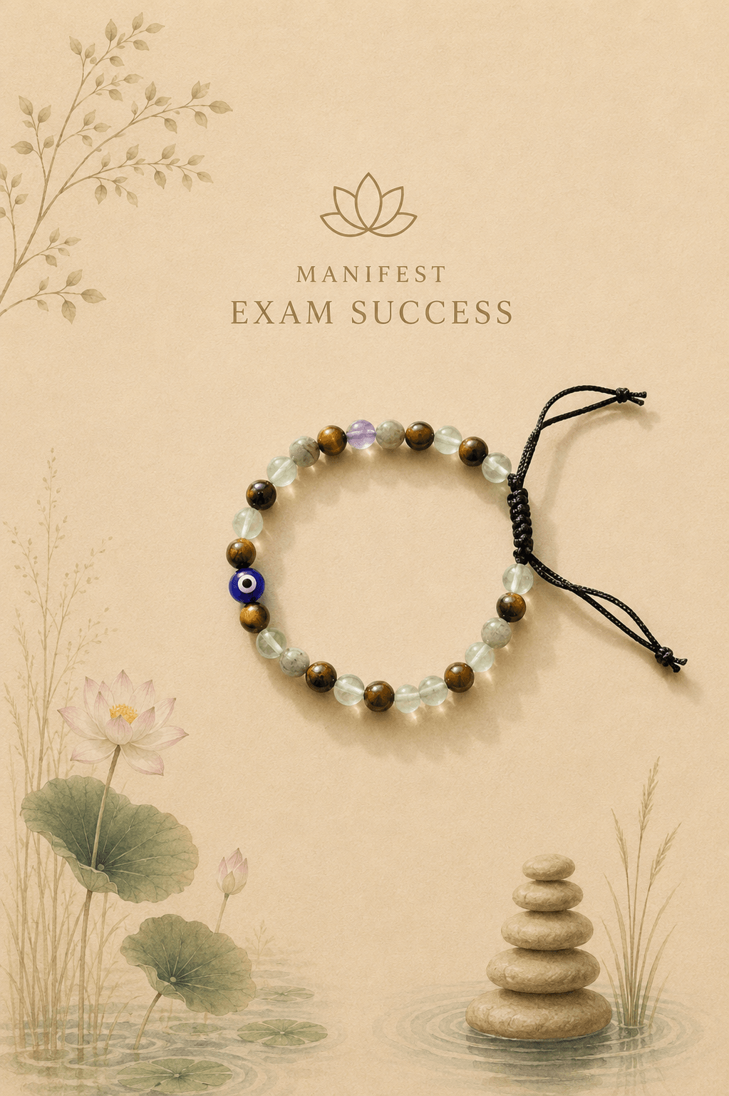 Exam Success Manifestation Bracelet